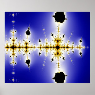 Collatz Mathematisches Mandelbrot-Fraktal Poster