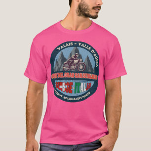 Colle Del Gran San Bernardo Vintages Abzeichen T-Shirt