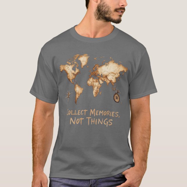 Collect Memories Not Things | Vintage Tshirt (Vorderseite)