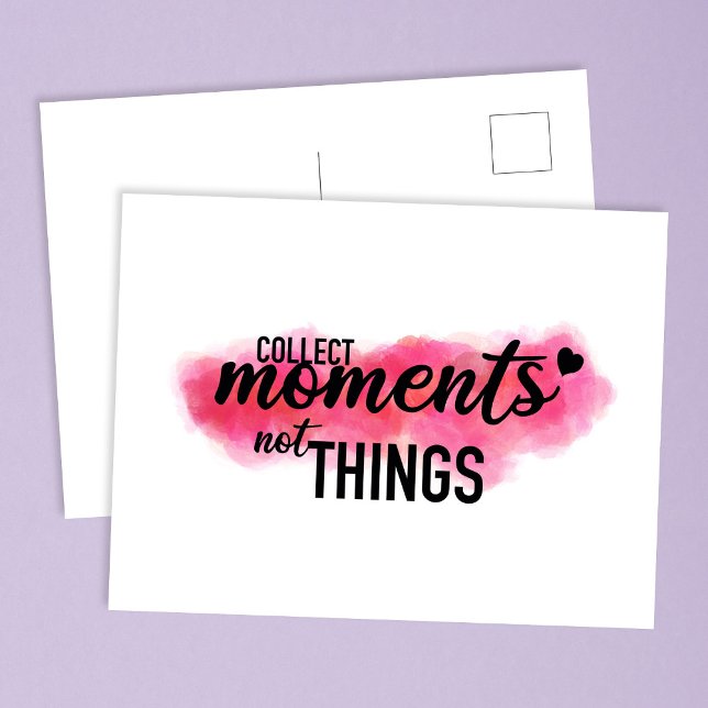 "Collect Moments"-Zitat-Postkarte Postkarte (Von Creator hochgeladen)