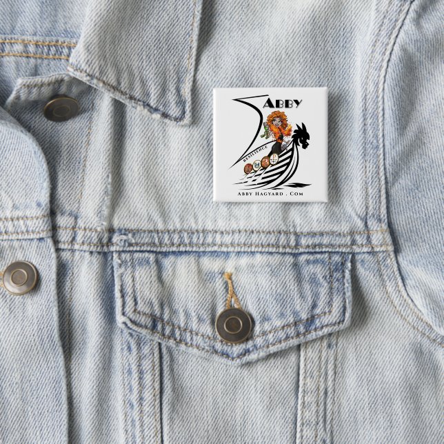 Collectiable Button von Abby World "Resilience" (Beispiel)