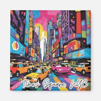 Collectible Funky City Magnet - Time's Square NYC