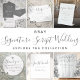 Elegante Script Wedding Vielen Dank Geschenkanhänger (A modern minimalist wedding collection featuring calligraphy script typography.)