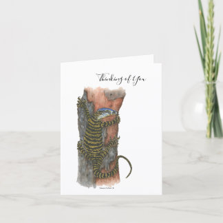 Collection Australian Lizard Note Card Feiertagskarte