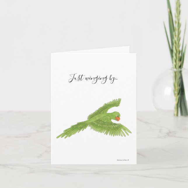 Collection Australian Parrot Note Card Feiertagskarte (Vorderseite)