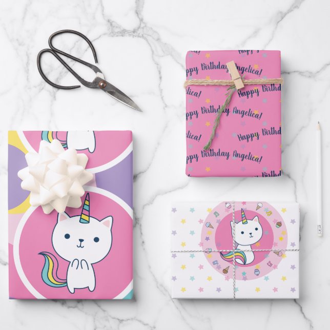 Collection Caticorn 2 | Feuilles de papier à envel (Recto)