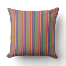 Collection d'art populaire chic Coussin rayé ou co
