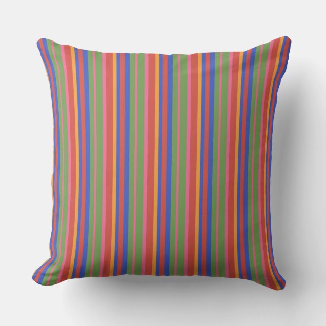 Collection d'art populaire chic Coussin rayé ou co (Recto)