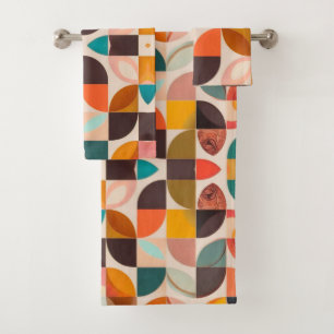 Collection de Carrés Abstraits tendance Retro