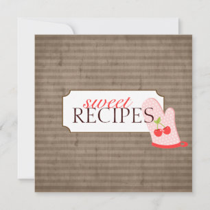 Collection de cartes de commerce de recettes sucré