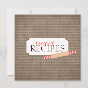 Collection de cartes de commerce de recettes sucré