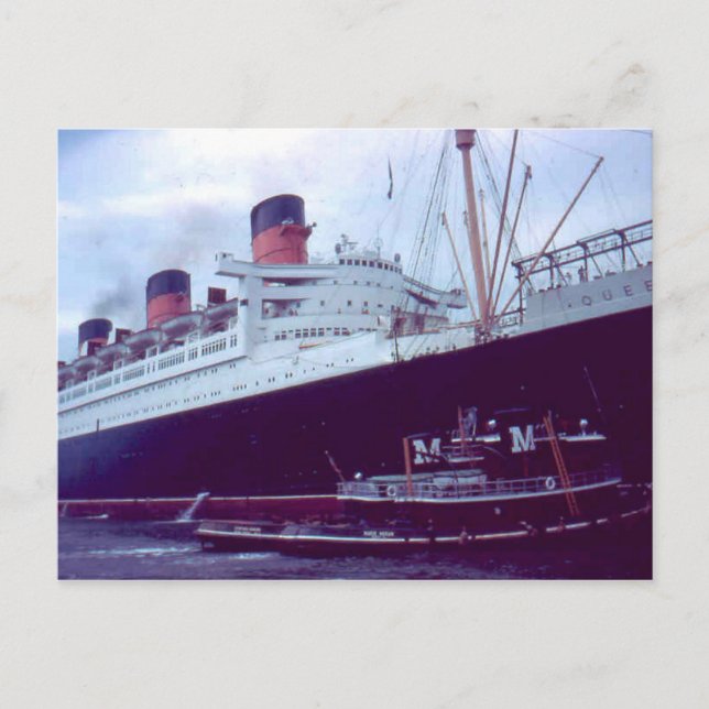 Collection de cartes postales RMS Queen Mary (Devant)
