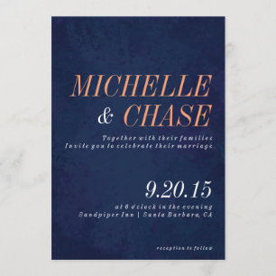 Collection de Faire-part de mariage bleues de la m