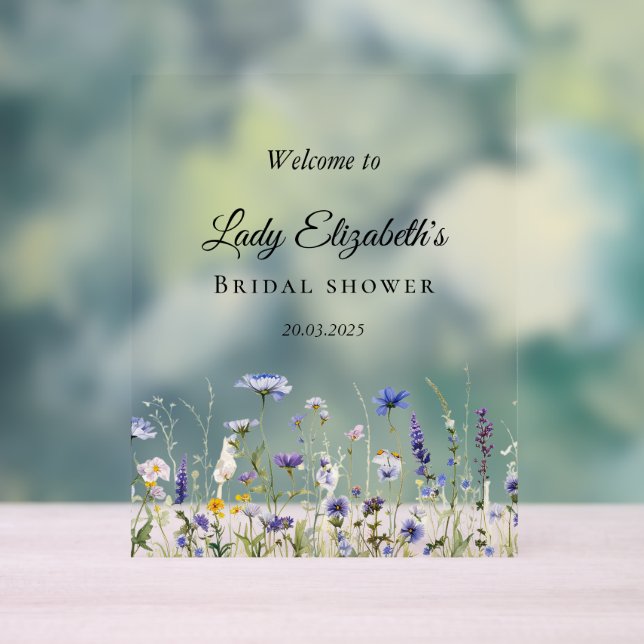 Collection de mariées du Fleur sauvage bleu Regenc (Neutre)