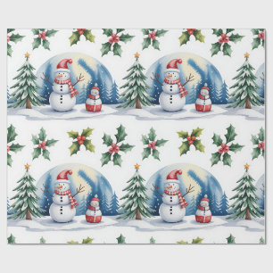 Collection de papier cadeau de Noël festif