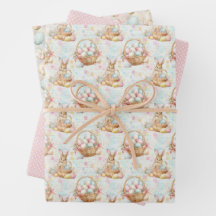 Collection de papier d'emballage Easter Bunny