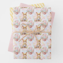 Collection de papier d'emballage Easter Bunny