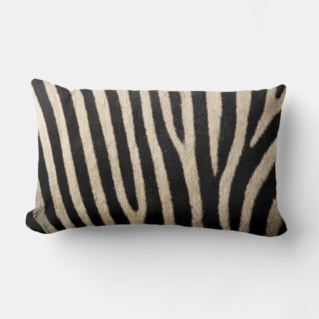 Collection de peau Zèbre Lumbar Laitier Coussin (Recto)