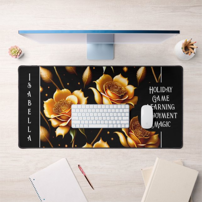 Collection de Roses d'or Boho de luxe moderne (Bureau 1)