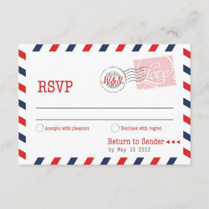Collection de service postal Red RSVP