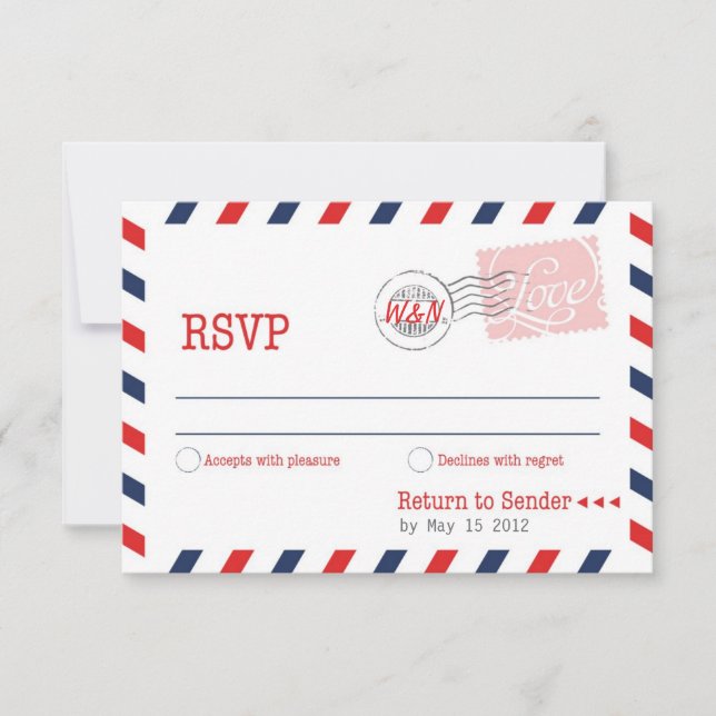 Collection de service postal Red RSVP (Devant)