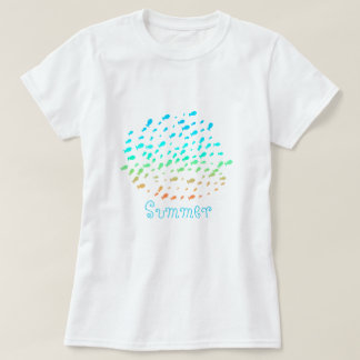 Collection de t-shirts avec illustration de poisso