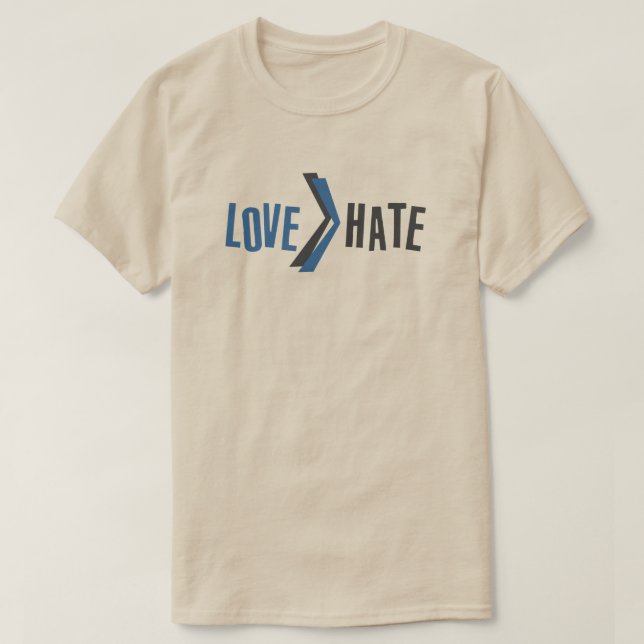 Collection de T-shirts Love Hate (Design devant)