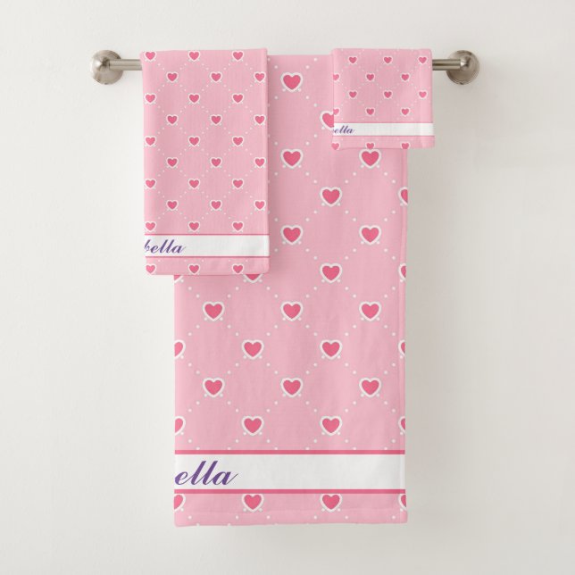 Collection des valentines de coeur populaire rose (En situation)