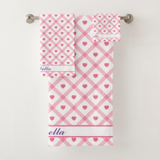 Collection des valentines du Coeur rose tendance (En situation)