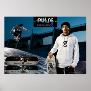 Collection d'impulsions - Poster de skateboard