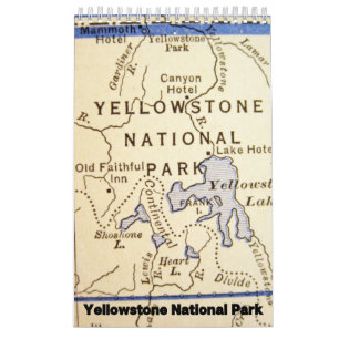 Collection du parc national Yellowstone Calendrier
