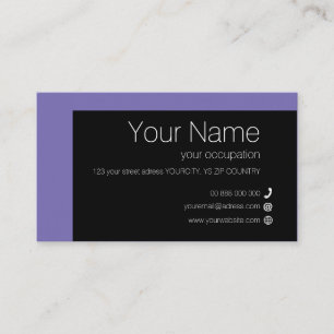 Collection ELEMENTARY Carte de visite standard