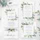 Eukalyptus Green Foliage Wedding Welcome Sign Poster (Eucalyptus Green Foliage Collection by CARDS BY FLORA)