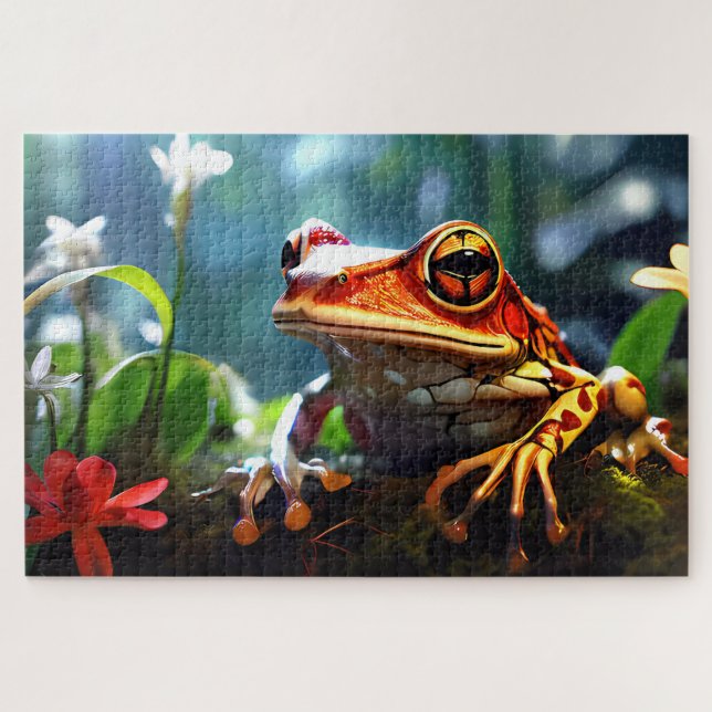 Collection Grenouille colorée Jigsaw Puzzles (Horizontal)