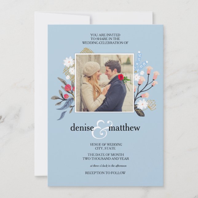 Collection ludique en Omphalodes Bleu Invitation (Devant)