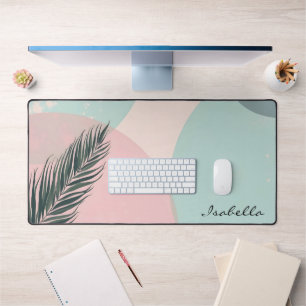 Collection Moderne Abstraite Rose Pâle Menthe