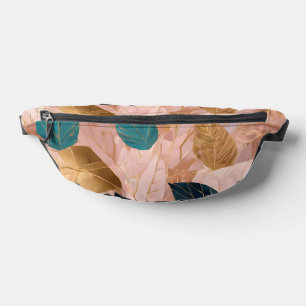 Collection moderne de Feuilles Boho en or rose vif