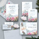 Watercolor Mountain Wildflower Meadow Save The Date (Mountain Meadow wedding collection with invitations, wedding stationery, signs & day of event decor.)