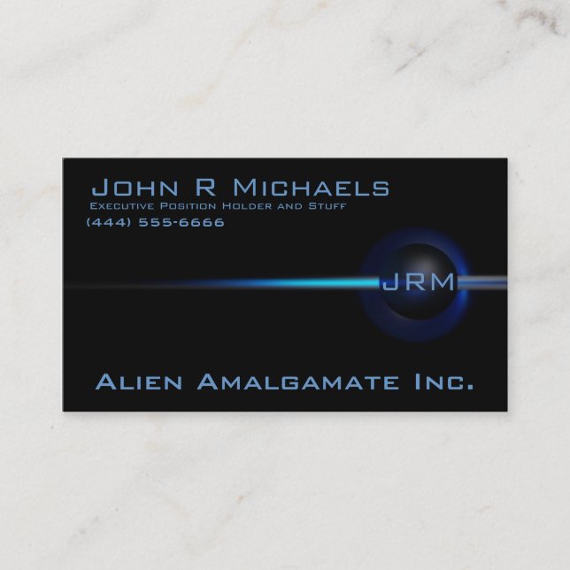 Collection noire hyper : Carte de visite d'éclipse (Devant)