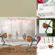 Robin Bird Winter Branch Personalisiert Weihnachte Espressotasse (Part of the Happy Holidays Red Robin Collection)