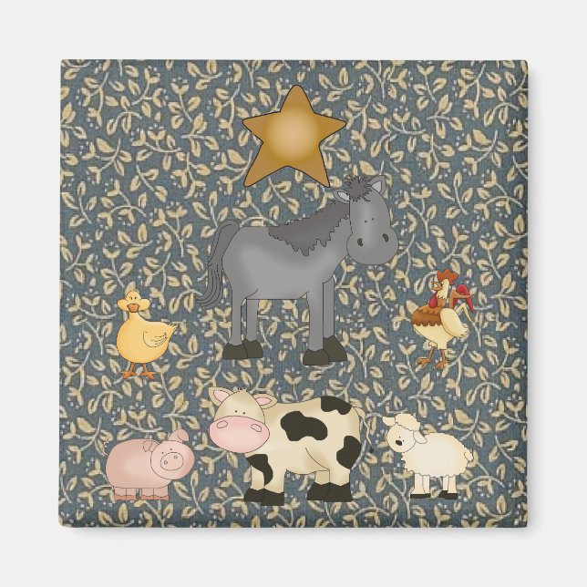 Collection Pays Animaux de ferme Aimant frigo (Devant)