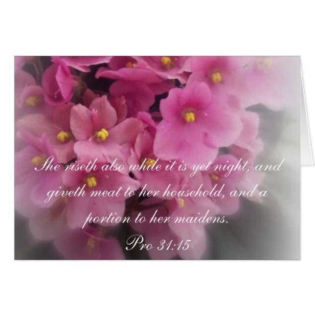 Collection Proverbes 31 ~ Proverbes 31:15 (Devant horizontal)