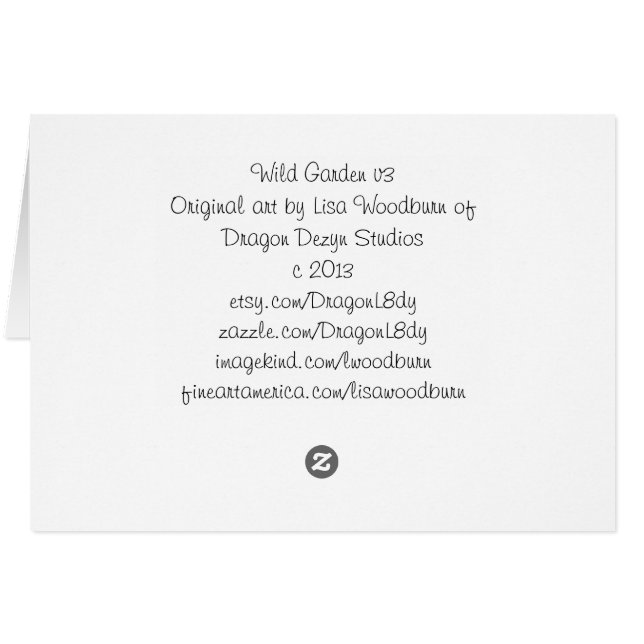 Collection sauvage du jardin v3 (Dos Horizontal)