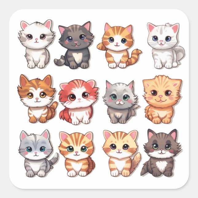 Collection Sticker Feline Friends (Devant)