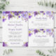 Étiquettes-cadeau Fête des mariées Violet Violet Floral Favoriser Me (Personnalisez la collection de ce créateur indépendant.)