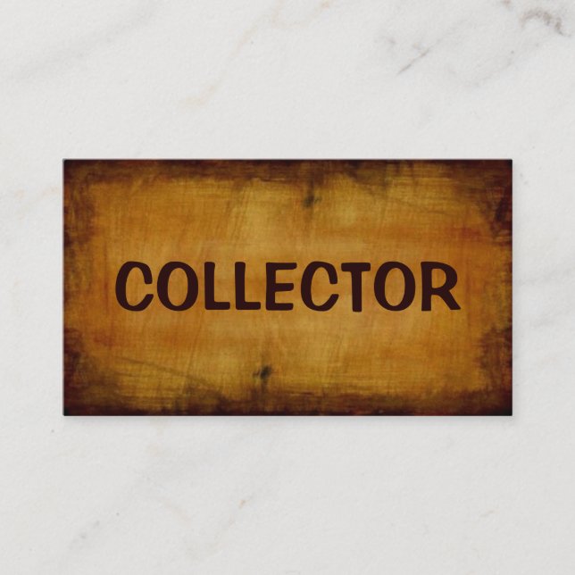 Collector Antiquitätenkarte Visitenkarte (Vorderseite)
