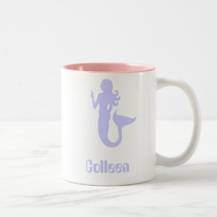 Colleen Lila Meerjungfrau-Kaffeetasse Zweifarbige Tasse