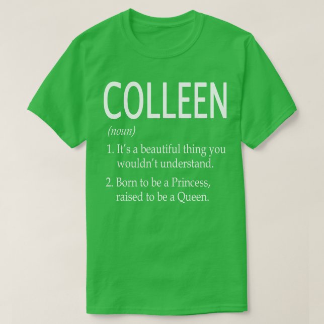Colleen Name Gift 138 T-Shirt (Design vorne)