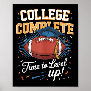 College Abschlusszeit, um Football zu verbessern L Poster