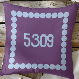 College Dorm Room Number, Custom University Kissen